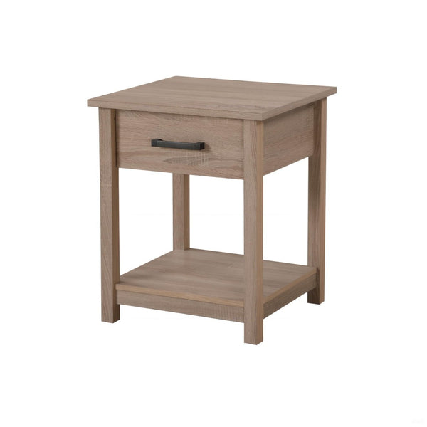 English Elm Sleek Nightstand In Warm Sandle Wood – Compact, Modern Design Perfect For Small Spaces & Storage B078112085-GIGA