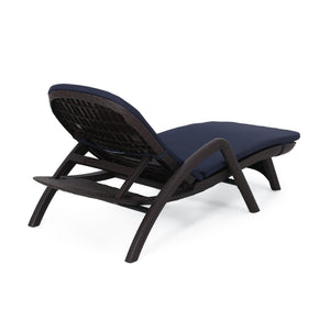 English Elm Christopher Knight Home® - Mikael Chaise Lounge With Cushion – Elegant Dark Brown Design For Ultimate Indoor & Outdoor Comfort 70798.00DNVY