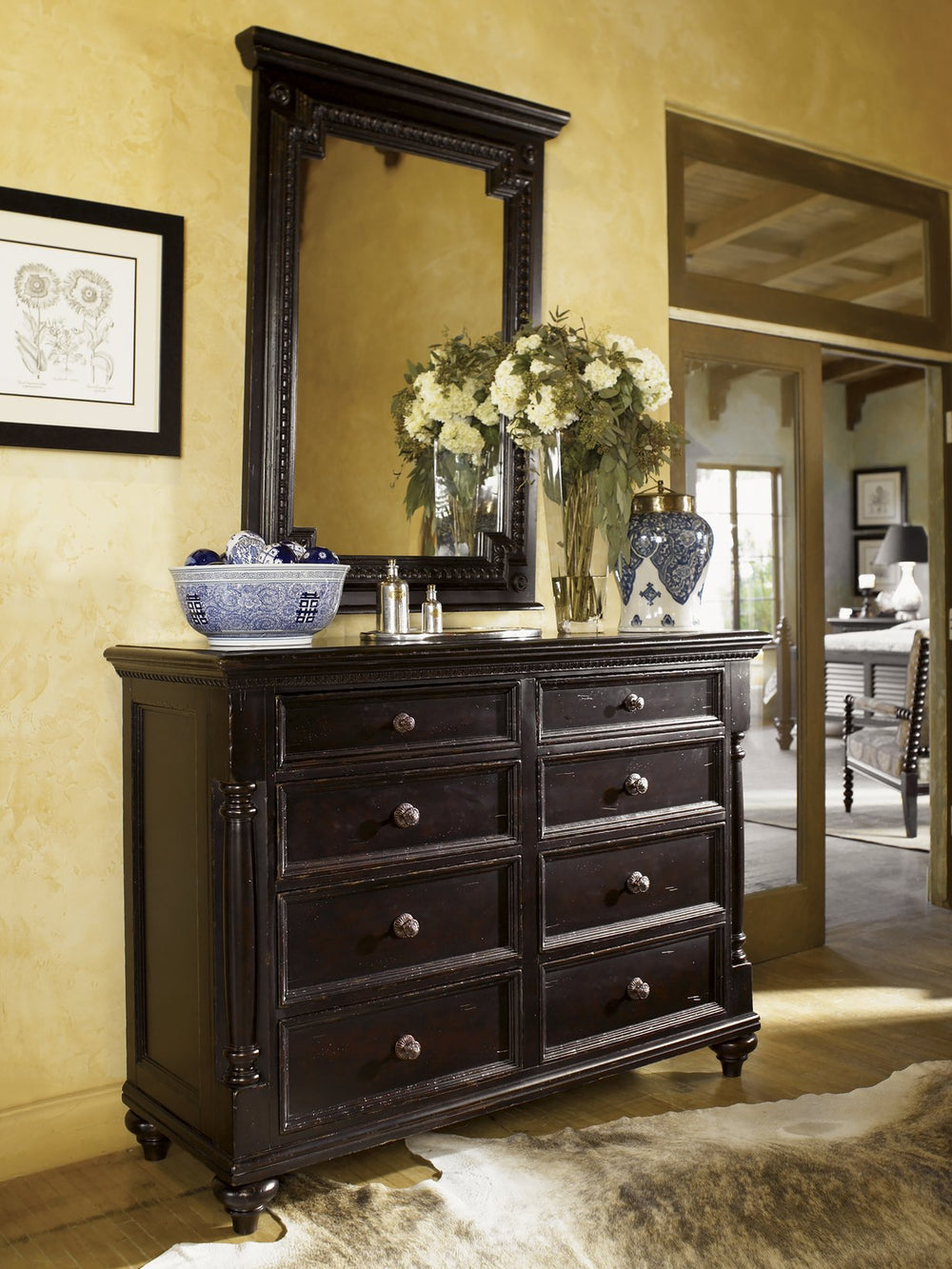Lexington Tommy Bahama Home Stony Point Dresser - Elegant British Colonial Design With 8 Drawers For Chic Storage And Style Tamarind  619-222