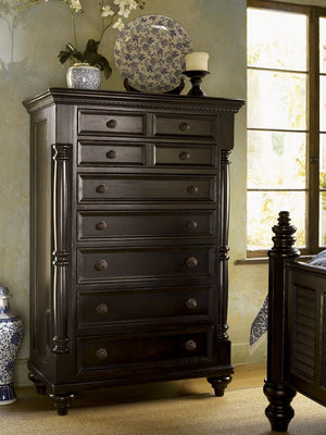 Lexington Tommy Bahama Home Stony Point Chest - Classic British Colonial Design With Rich Tamarind Finish And Hidden Jewelry Tray Tamarind  619-307