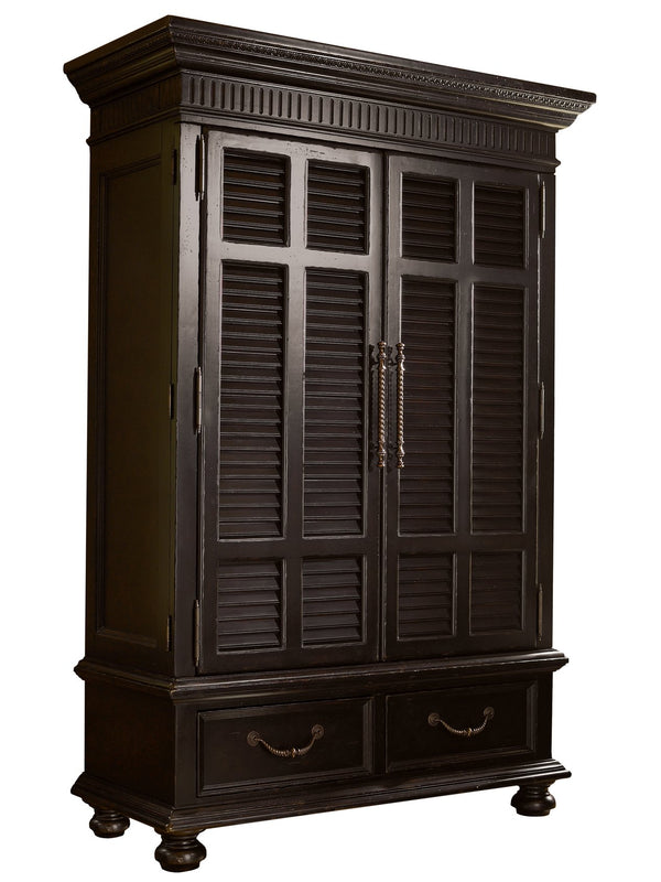 Lexington Tommy Bahama Home Trafalgar Armoire: Exquisite British Colonial Design With Distressed Tamarind Finish And Storage Solutions Tamarind  619-311c