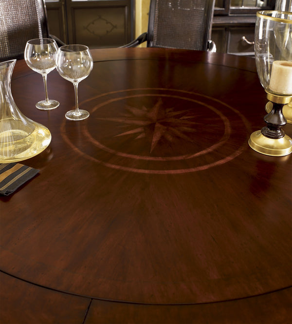 Lexington Tommy Bahama Home Bonaire Round Dining Table - Exquisite British Colonial Design With Timeless Charm And Elegance Cassis  621-870c