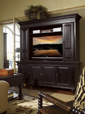 Lexington Tommy Bahama Home Wellington Media Console: Elevate Your Home With Timeless British Colonial Design & Elegant Accents Tamarind  619-908