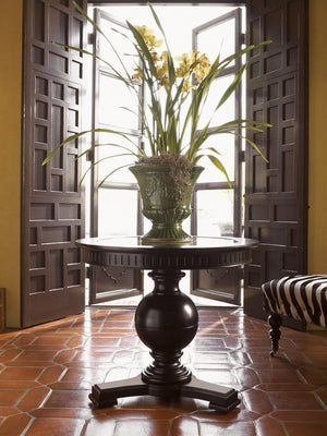 Lexington Tommy Bahama Home Marigot Center Table - Embrace British Colonial Elegance With Antiqued Mirror & Rich Tamarind Finish Tamarind  619-924