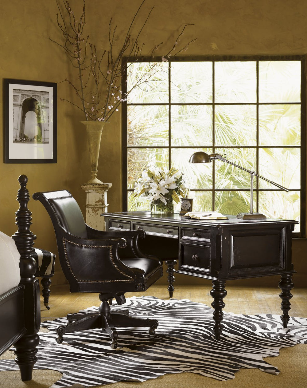 Lexington Tommy Bahama Home Admiralty Executive Desk - Embrace Classic British Colonial Style With Rich Tamarind Finish & Elegance Tamarind  619-938-01