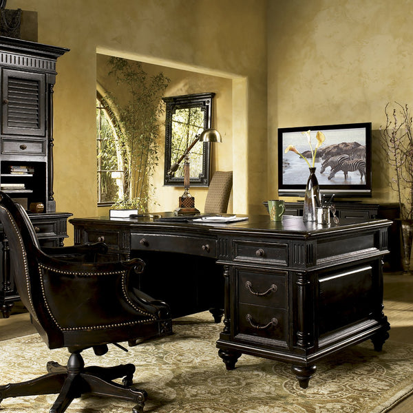 Lexington Tommy Bahama Home Admiralty Executive Desk - Embrace Classic British Colonial Style With Rich Tamarind Finish & Elegance Tamarind  619-936