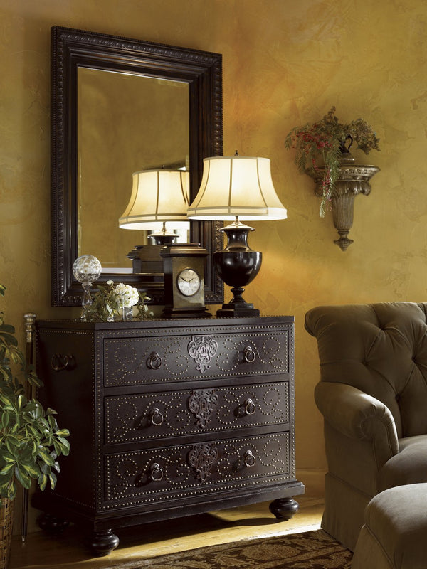 Lexington Tommy Bahama Home Fairpoint Mirror – Elegant British Colonial Design With Rich Tamarind Finish And Versatile Hanging Options Tamarind  619-204