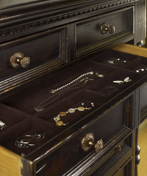Lexington Tommy Bahama Home Stony Point Chest - Classic British Colonial Design With Rich Tamarind Finish And Hidden Jewelry Tray Tamarind  619-307
