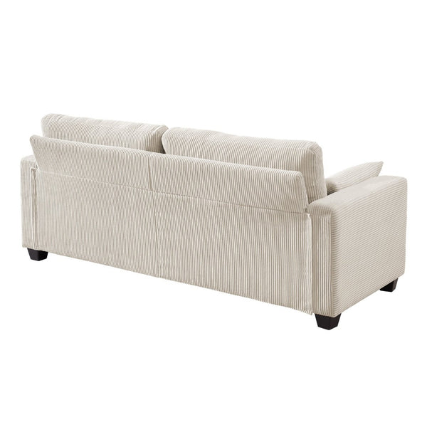 English Elm Modern Fabric Loveseat with Fsc Wood Frame Spring Cushions and Washable Covers W5515P443291