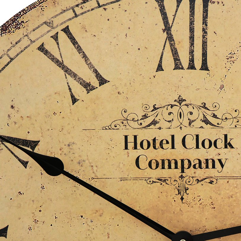 English Elm D23x2.2" Dubois Vintage Wall Clock with Pendulum, 26" Parisian Cafe Style Timepiece for Home decor W2078P205308