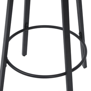 English Elm Counter Height Bar Stools - Set Of 2 Handwoven Boho Kitchen Chairs With Round Footrest For Indoor/Outdoor W1757P277609