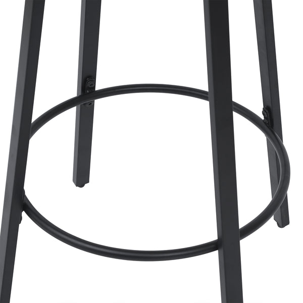 English Elm Counter Height Bar Stools - Set Of 2 Handwoven Boho Kitchen Chairs With Round Footrest For Indoor/Outdoor W1757P277609