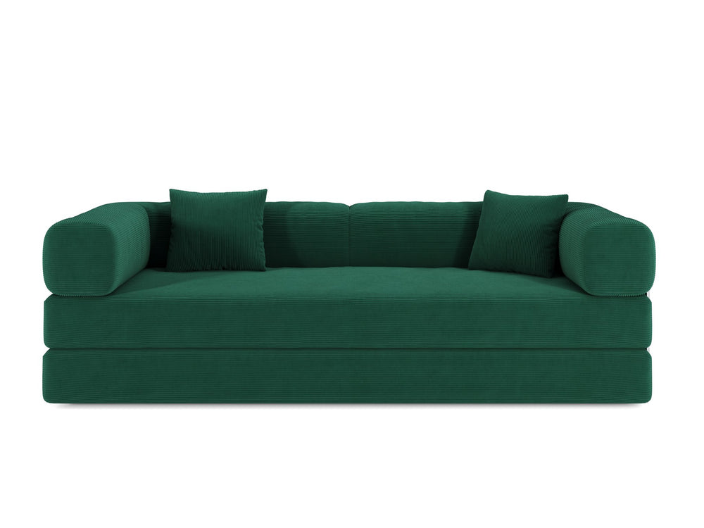 English Elm 78.8Inch Modular Sectional Sofa Bed - Versatile Green Corduroy Furniture For Living Room & Bedroom W3147P278115