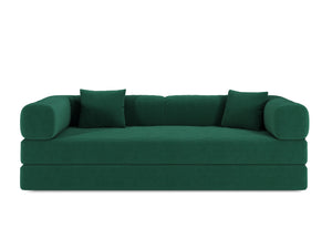 English Elm 78.8Inch Modular Sectional Sofa Bed - Versatile Green Corduroy Furniture For Living Room & Bedroom W3147P278115