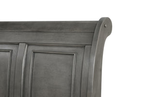 English Elm Meade King Bed With Smart Storage Solutions, Elegant Gray Finish, And Robust Design For Modern Bedrooms B078S00574