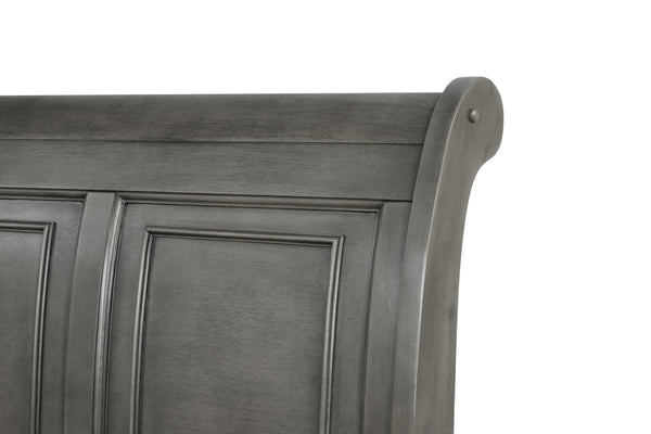 English Elm Meade King Bed With Smart Storage Solutions, Elegant Gray Finish, And Robust Design For Modern Bedrooms B078S00574