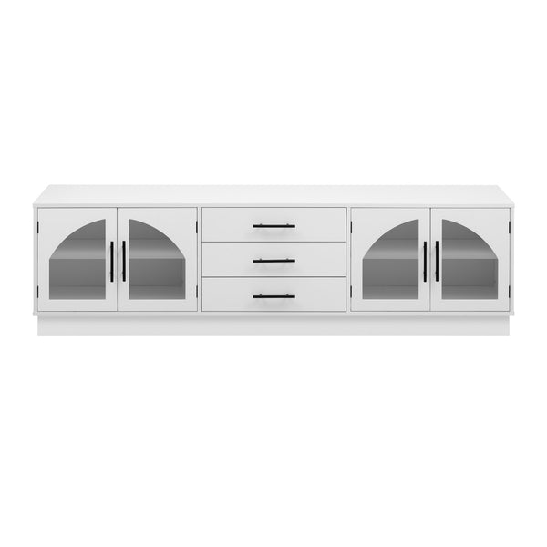 English Elm Vibe 68.9'' Modern Minimalist Tv Stand For 75'' Tvs, Stylish Entertainment Center With Storage Solutions N724P284467K-GIGA