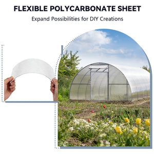 English Elm 10 Pack Twin Wall Polycarbonate Greenhouse Panels Uv Blocking Insulated Roofing Sheets W3213P460535