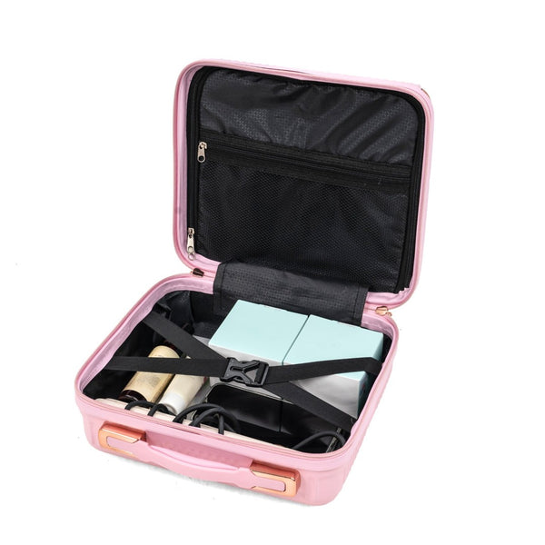 English Elm 4-piece Abs Hard Shell Luggage Set with Spinner Wheels and Built-in Combination Lock T3292P473695