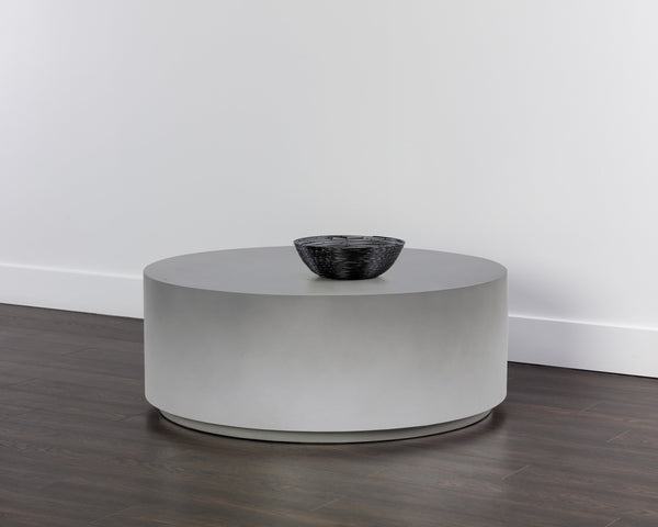 Sunpan Perfetti Coffee Table - Contemporary Ombre Grey & White Concrete Design for Stylish Living Spaces