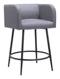 Horbat Counter Stool - Set of 2 Gray 110065 Zuo Modern