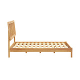 Spindle Midcentury Modern Solid Wood King Bed Natural Pine CMAB8BNP Walker Edison