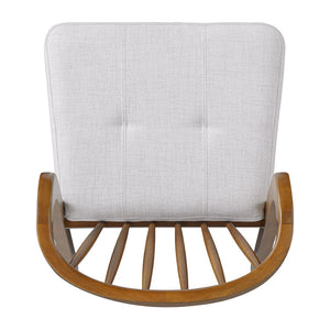 English Elm Mid-century Rubberwood Dining Chairs Windsor Spindle Back Upholstered Set of 2 N768P427477W