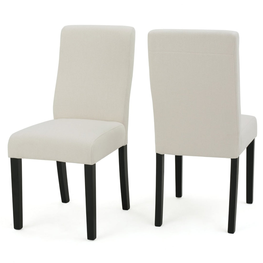 English Elm Corbin Upholstered Slipper Dining Chairs Set of 2 Tapered Leg Contemporary Style 54946.00IVY