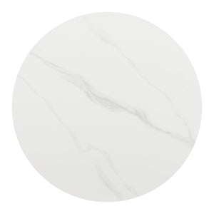 Izar Dining Table White 110356 Zuo Modern