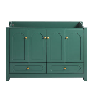 English Elm 48" Bathroom Vanity Cabinet Mdf Build Soft Close Doors Drawers Transitional Bath Green W3133P281663