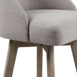 Madison Park Pearce Transitional Bar Stool with Swivel Seat MP104-1052 Grey