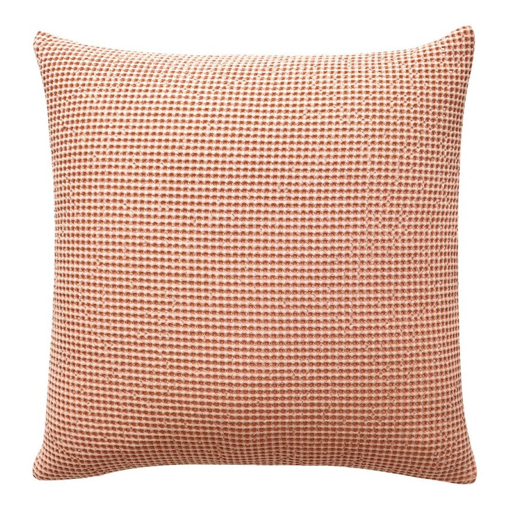 English Elm Ria Cotton Throw Pillow Desert Pink Square Accent for Sofas Chairs and Bedroom Benches B2769P498432