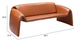 Horten Sofa Brown 110027 Zuo Modern