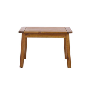 English Elm 2-pieces Outdoor Acacia Wood Loveseat and Coffee Table Set with Water-resistant Cushions N768P382499T
