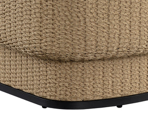 Sunpan OLBIA Lounge Chair - Luxurious Barrelback Design in Louis Cream for Indoor & Outdoor Comfort 111690V