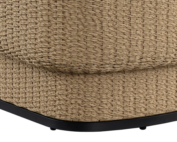 Sunpan OLBIA Lounge Chair - Luxurious Barrelback Design in Louis Cream for Indoor & Outdoor Comfort 111690V