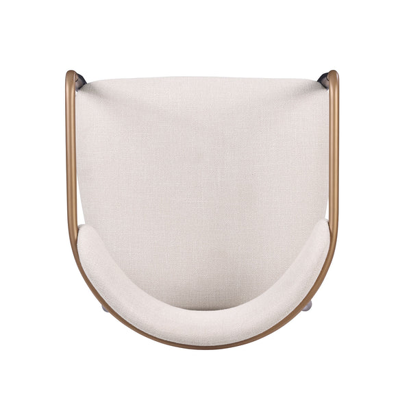 English Elm Contemporary Northall Arm Chair with Sleek Upholstery and Minimalist Profile for Modern Dining Spaces Black,Gold,White 56 L x 26 W x 13 H B2741P409548