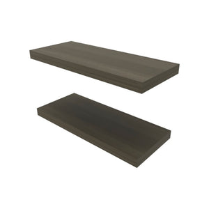 English Elm Smokey Oak Floating Shelf - Rustic Charm & Modern Simplicity For Your Home Décor Display Needs B062P373791-GIGA