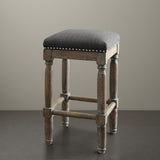 Madison Park Cirque Industrial Counter Stool Set of 2 FPF18-0186 Grey