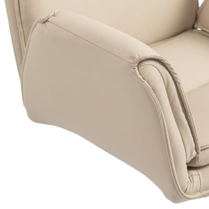 English Elm Stylish Barrel Swivel Accent Chair Upholstered Seat with Storage for Vanity or Dining W3248P424650