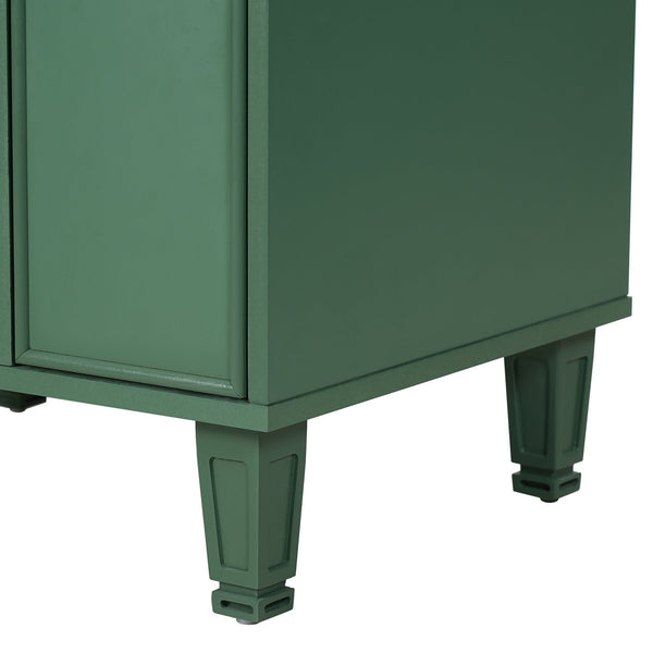 English Elm Christopher Knight Home® - 24" Bathroom Vanity with Ceramic Sink, Solid Wood Frame, Soft-Close Drawers & Ample Storage Appeal Green N759P269734F