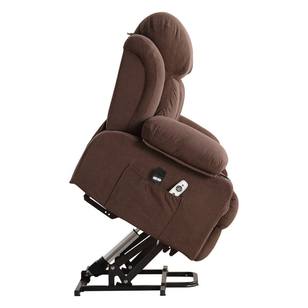English Elm Power Lift Recliner with Heat Massage Usb Port and Storage for Living Room W1807P301136