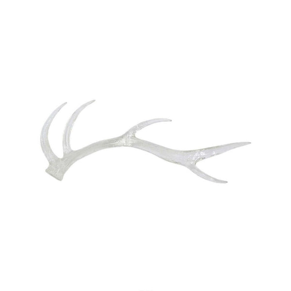 English Elm Decorative Clear Resin Antler Sculpture Transparent Light Catching Rustic Modern Accent B056P417021