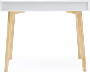 English Elm Modern Laurel Marbled Writing Desk with Drawers for Study Bedroom or Dorm B011P236745