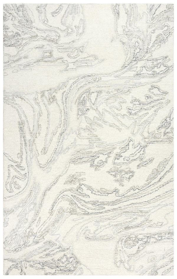 Alora Decor Peace Hand-Tufted Wool Rug With Marble-Inspired Pattern, Luxurious Soft Loop Pile For Elegance 8'9" x 11'9" 02002010100378919