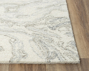 Alora Decor Peace Hand-Tufted Wool Rug With Marble-Inspired Pattern, Luxurious Soft Loop Pile For Elegance 8'9" x 11'9" 02002010100378919