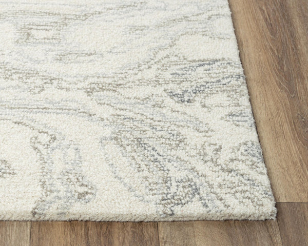 Alora Decor Peace Hand-Tufted Wool Rug With Marble-Inspired Pattern, Luxurious Soft Loop Pile For Elegance 8'9" x 11'9" 02002010100378919