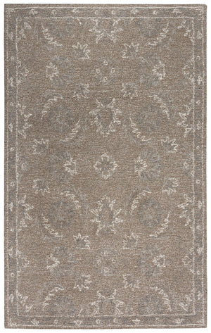 Alora Decor Peace Hand-Tufted Wool Rug In Warm Brown With Cream Accents — Transitional, Durable, Artisanal Quality 5' x 7'6" 02002010800120576