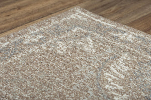Alora Decor Peace Hand-Tufted Wool Rug In Warm Brown With Cream Accents — Transitional, Durable, Artisanal Quality 5' x 7'6" 02002010800120576