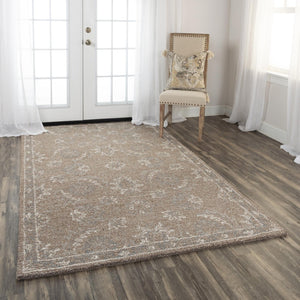 Alora Decor Peace Hand-Tufted Wool Rug In Warm Brown With Cream Accents — Transitional, Durable, Artisanal Quality 5' x 7'6" 02002010800120576